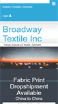 Mobile Screenshot of broadwaytextileinc.com