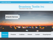 Tablet Screenshot of broadwaytextileinc.com